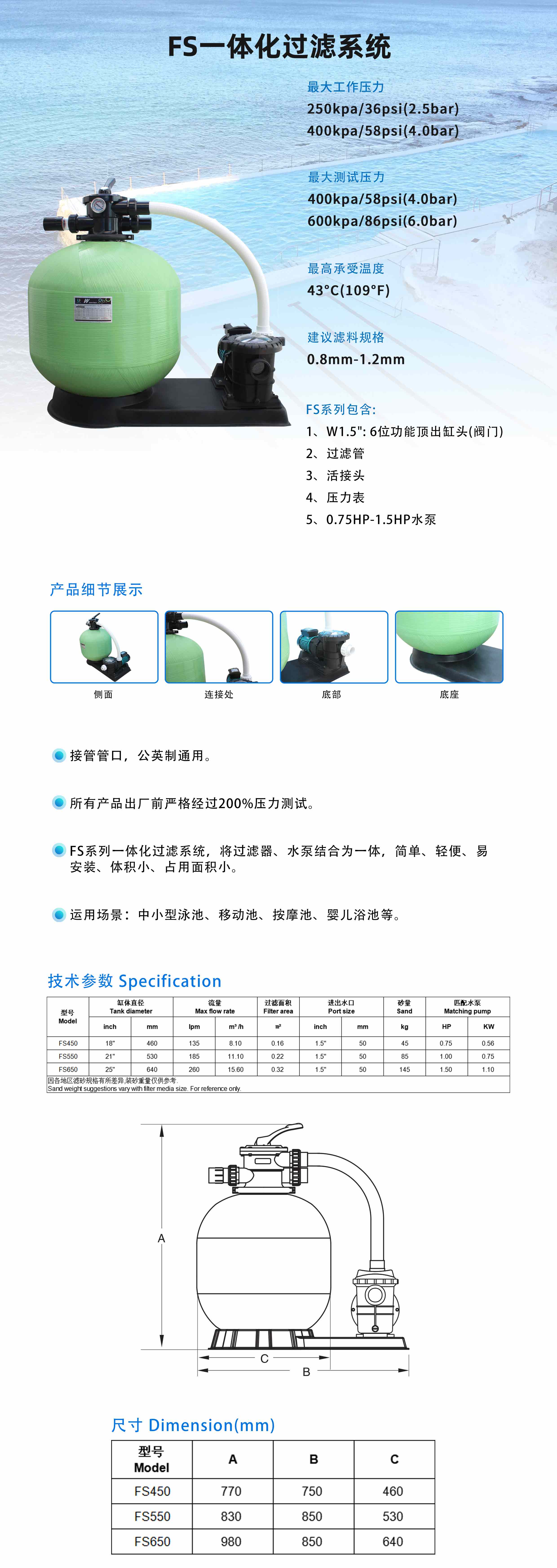2.FS series filtration system