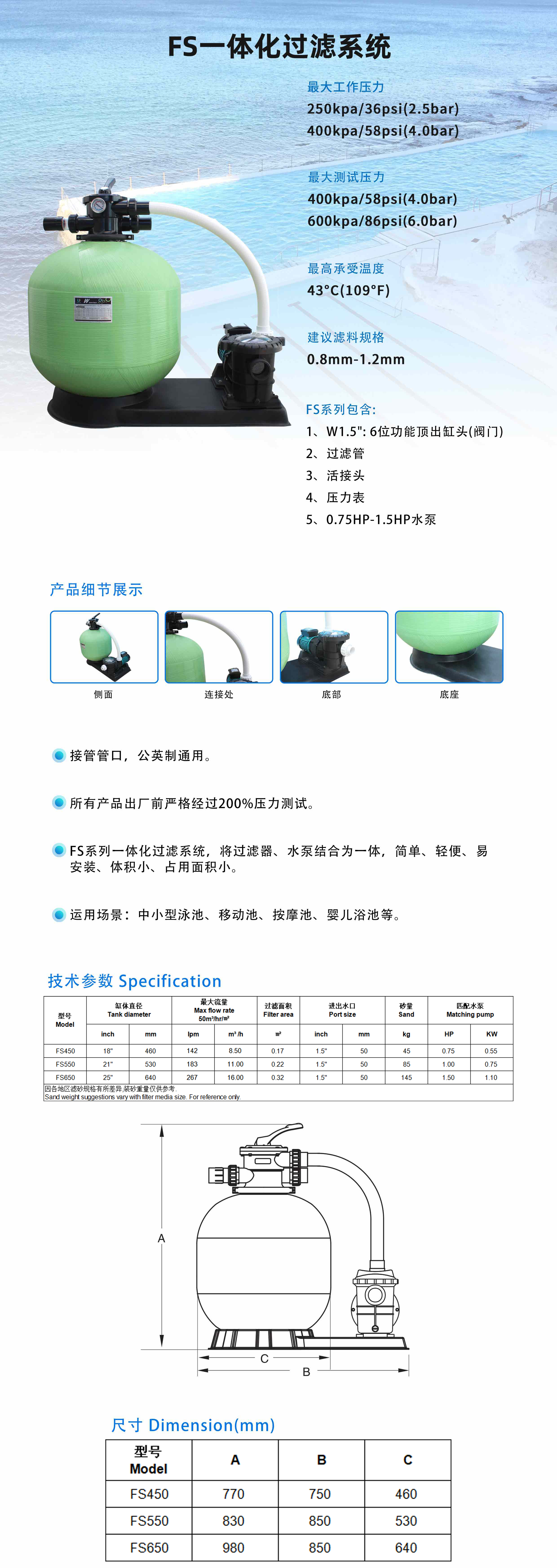 2.FS series filtration system